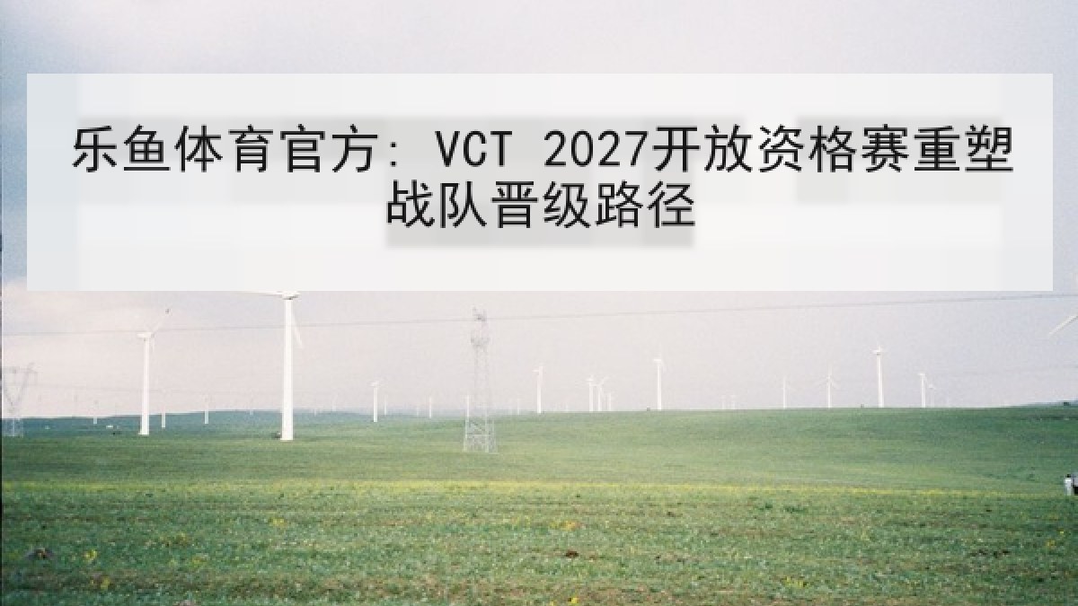 乐鱼体育官方: VCT 2027开放资格赛重塑战队晋级路径