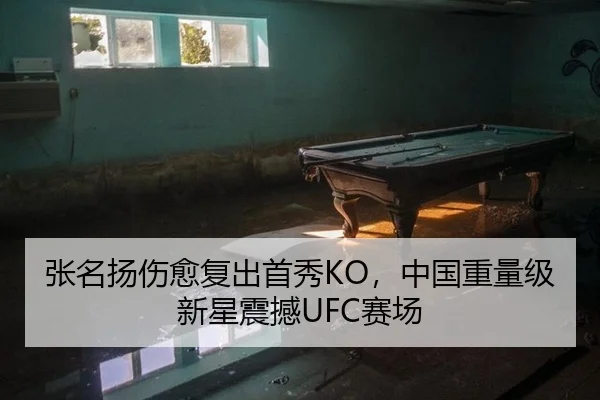 张名扬伤愈复出首秀KO，中国重量级新星震撼UFC赛场